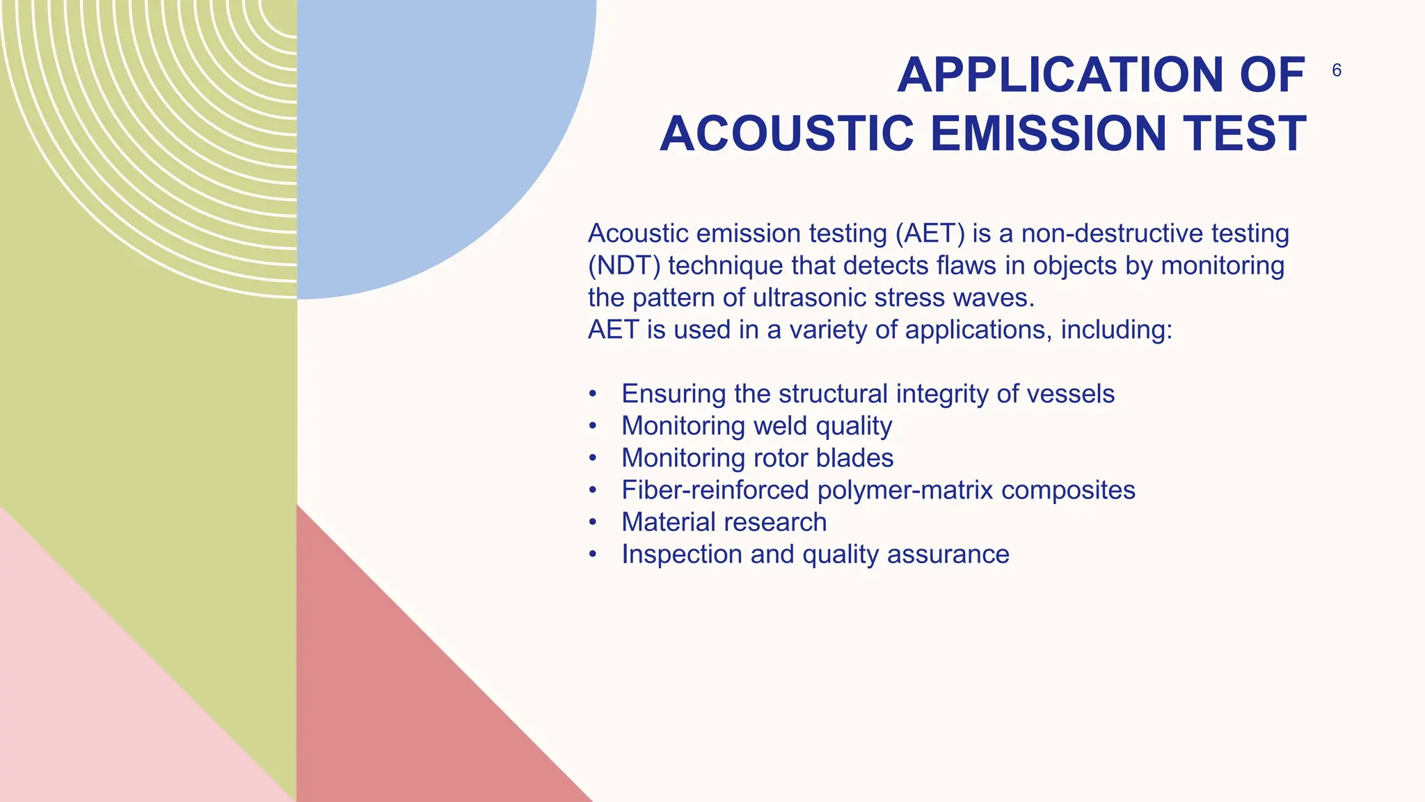 Acoustic emission test -introduction chapter | PPT