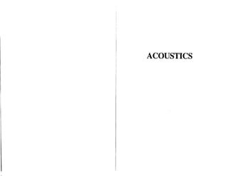 Acoustics   l. beranek