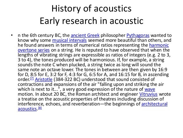 Acoustics wiki research