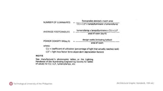 Technological University of the Philippines (Architectural Graphic Standards, 10th ed.)
 