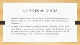 Acoustics noise reduction | PPTX