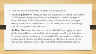 Acoustics noise reduction | PPTX