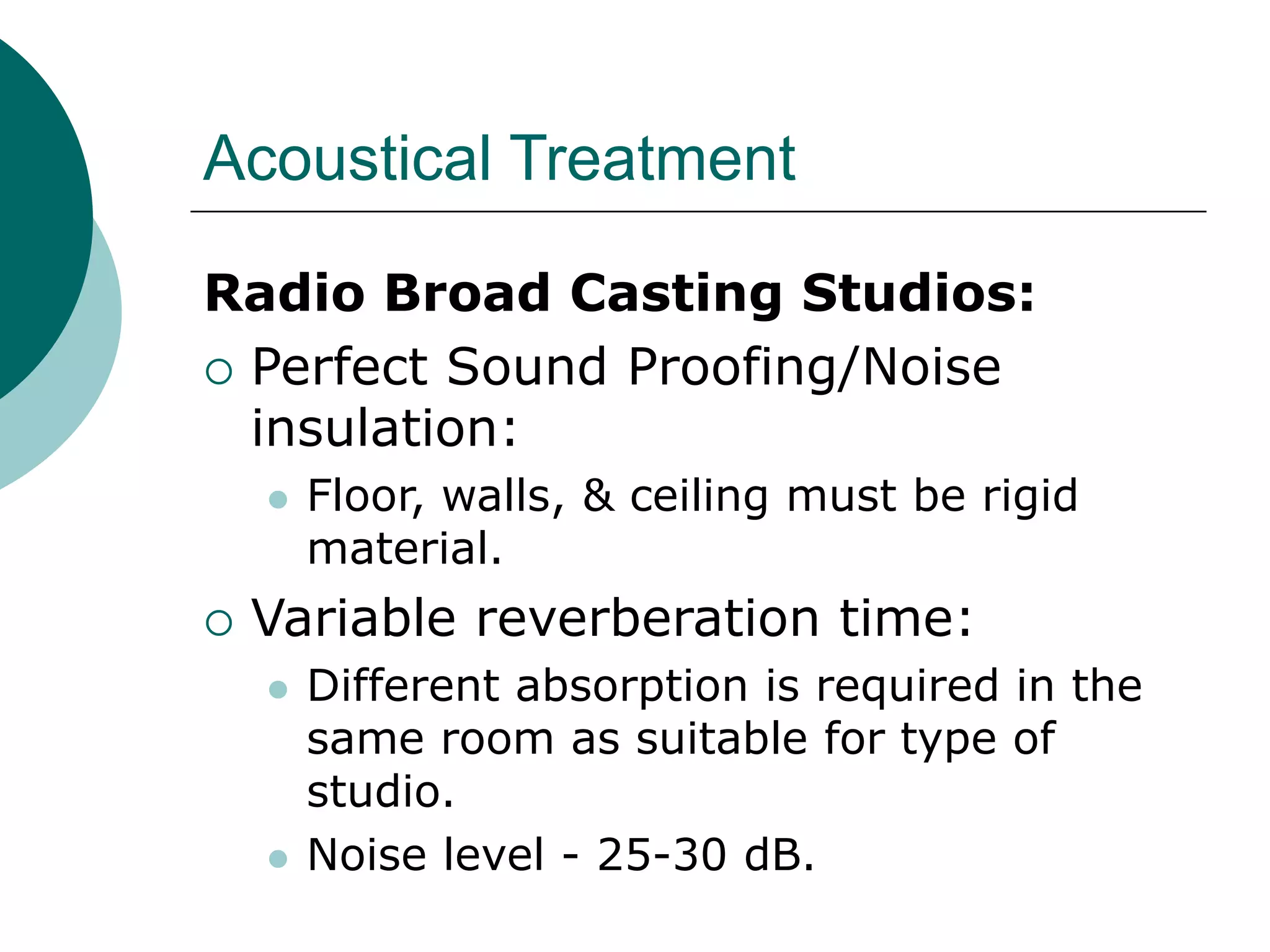 Acoustics of buildings | PPTX