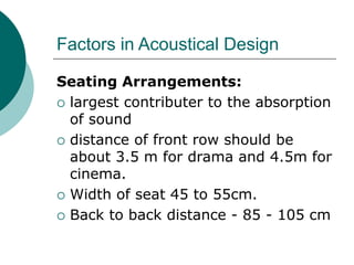 Acoustics of buildings | PPTX
