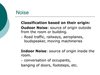 Acoustics of buildings | PPTX