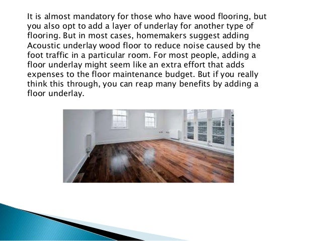 Acoustic Underlay Wood Floor