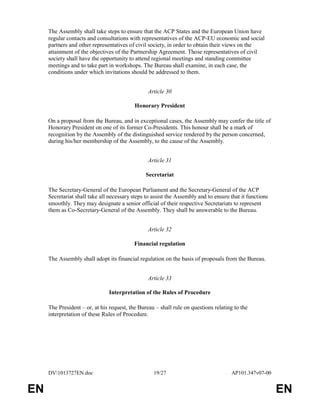 Acp eu joint parliamentary assembly rules of procedure PDF