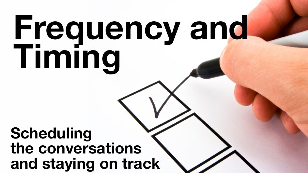 Frequency and Timing Scheduling the