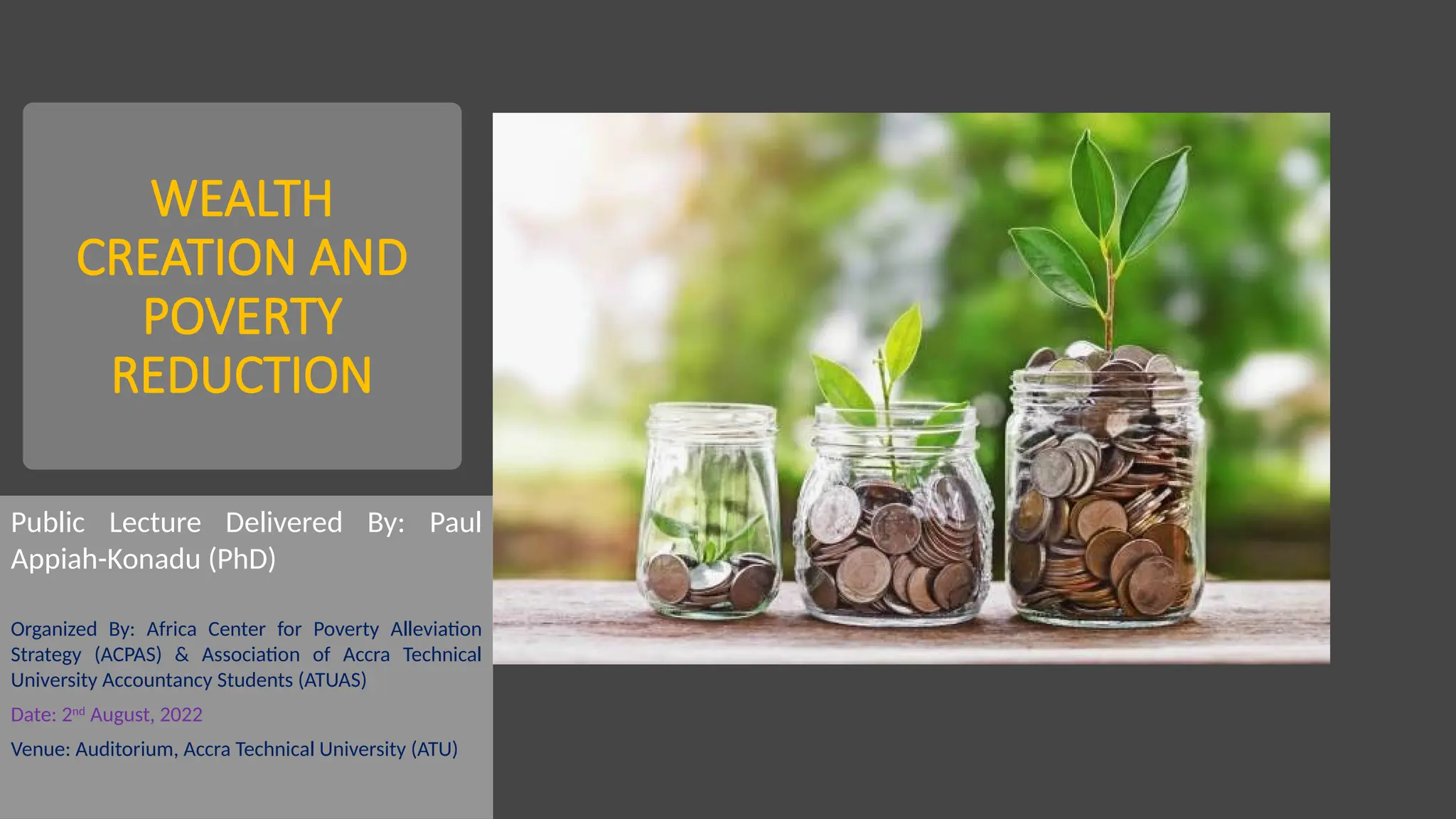 ACPAS Public Lecture - Wealth Creation and Poverty Reduction in Africa.pptx