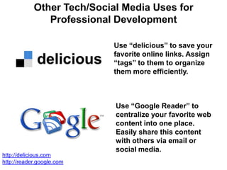 Using Technology For Professional Development | PPTX