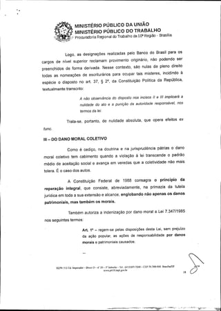 ACP - Banco do Brasil - Provimento Irregular de Cargos