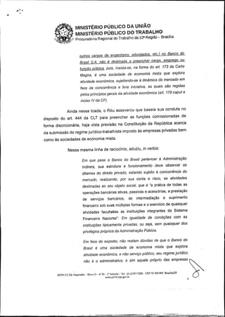 ACP - Banco do Brasil - Provimento Irregular de Cargos