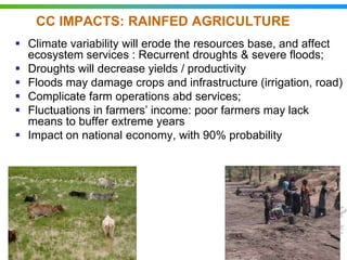 Agricultural water management in the context of climate change