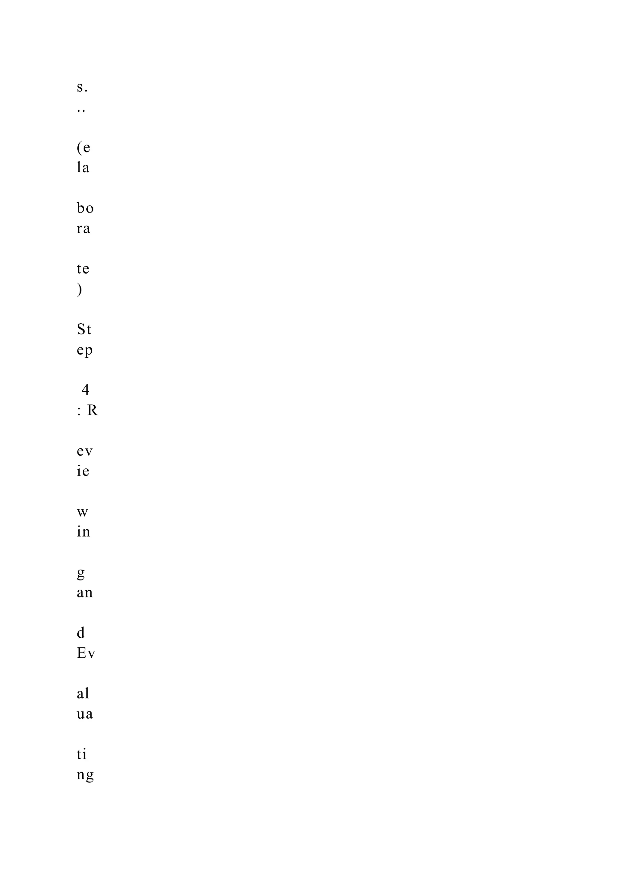 s.
..
(e
la
bo
ra
te
)
St
ep
4
: R
ev
ie
w
in
g
an
d
Ev
al
ua
ti
ng
 