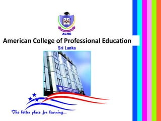 American College of Professional Education
 