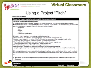 Virtual Classroom

Using a Project “Pitch”
 