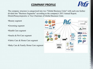 P G Structure procter and gamble | PPTX