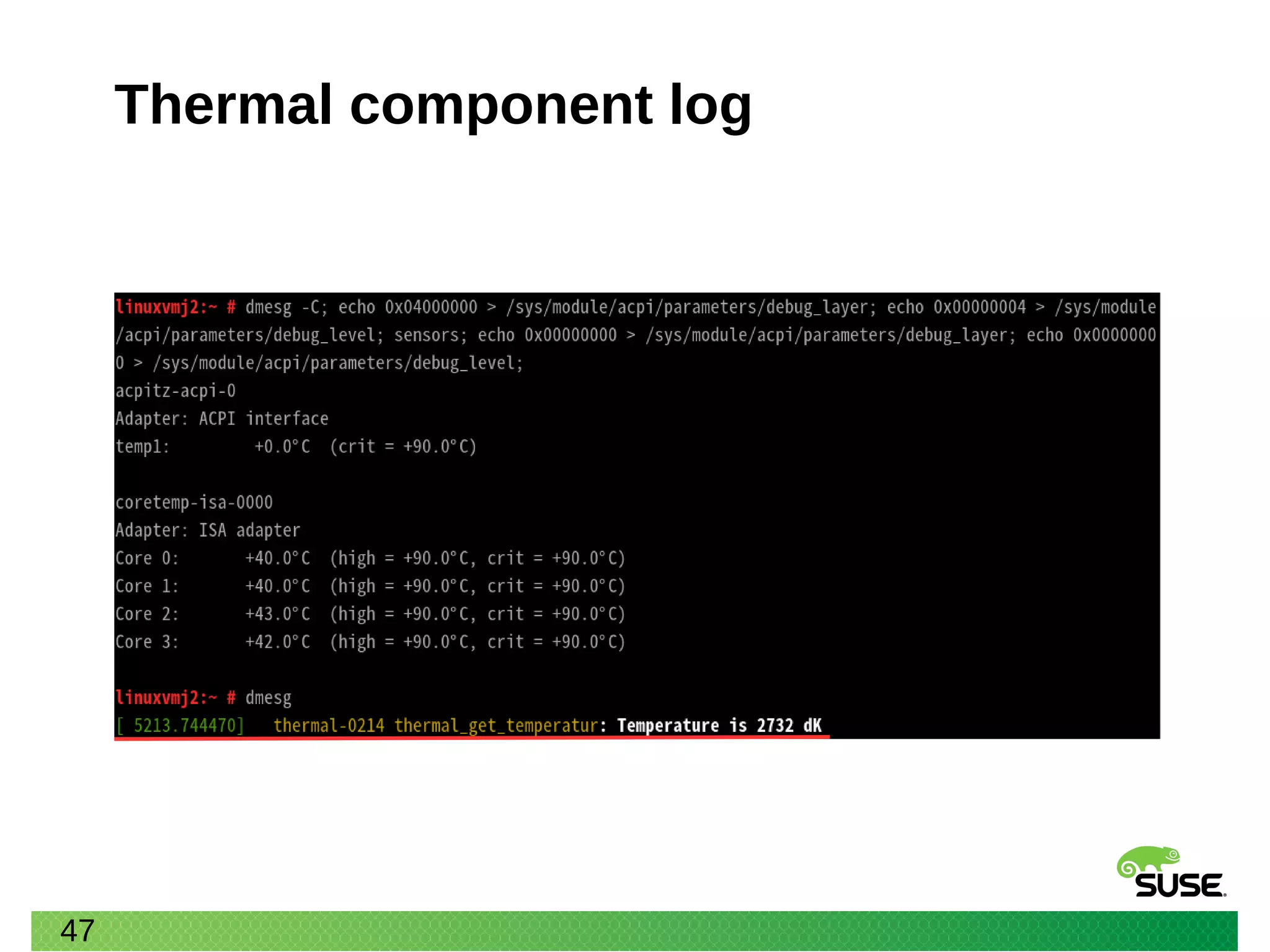 47
Thermal component log
 