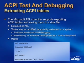 ACPI In Windows Vista | PPT