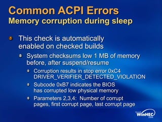 ACPI In Windows Vista | PPT