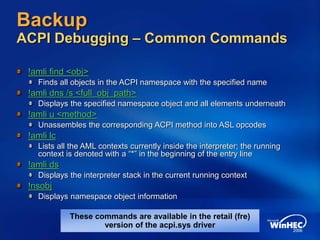 ACPI In Windows Vista | PPT