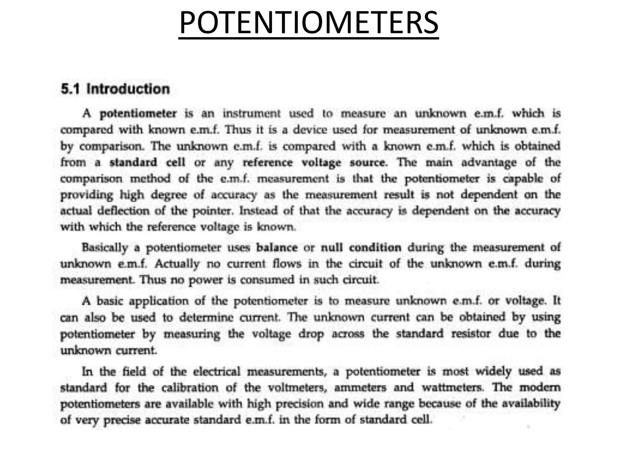 POTENTIOMETERS