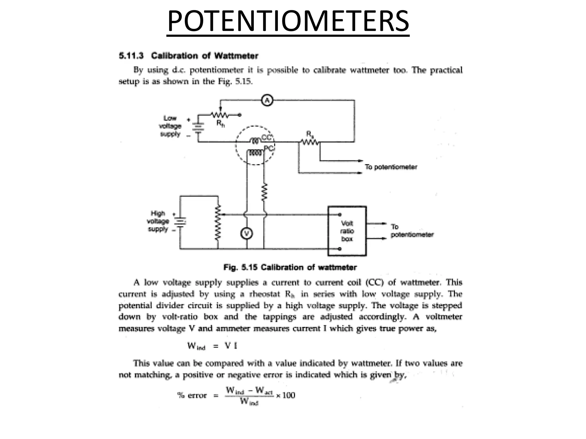 POTENTIOMETERS