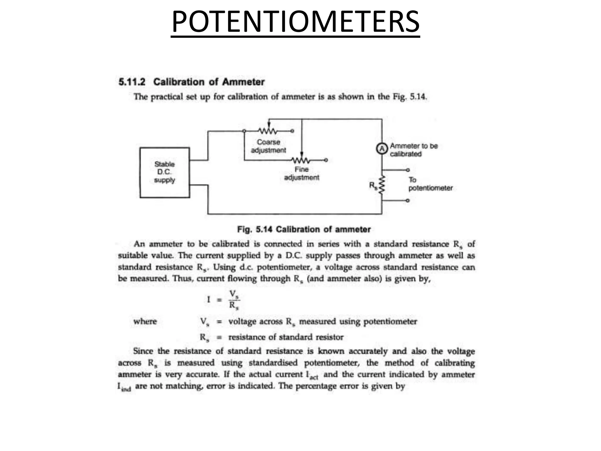POTENTIOMETERS