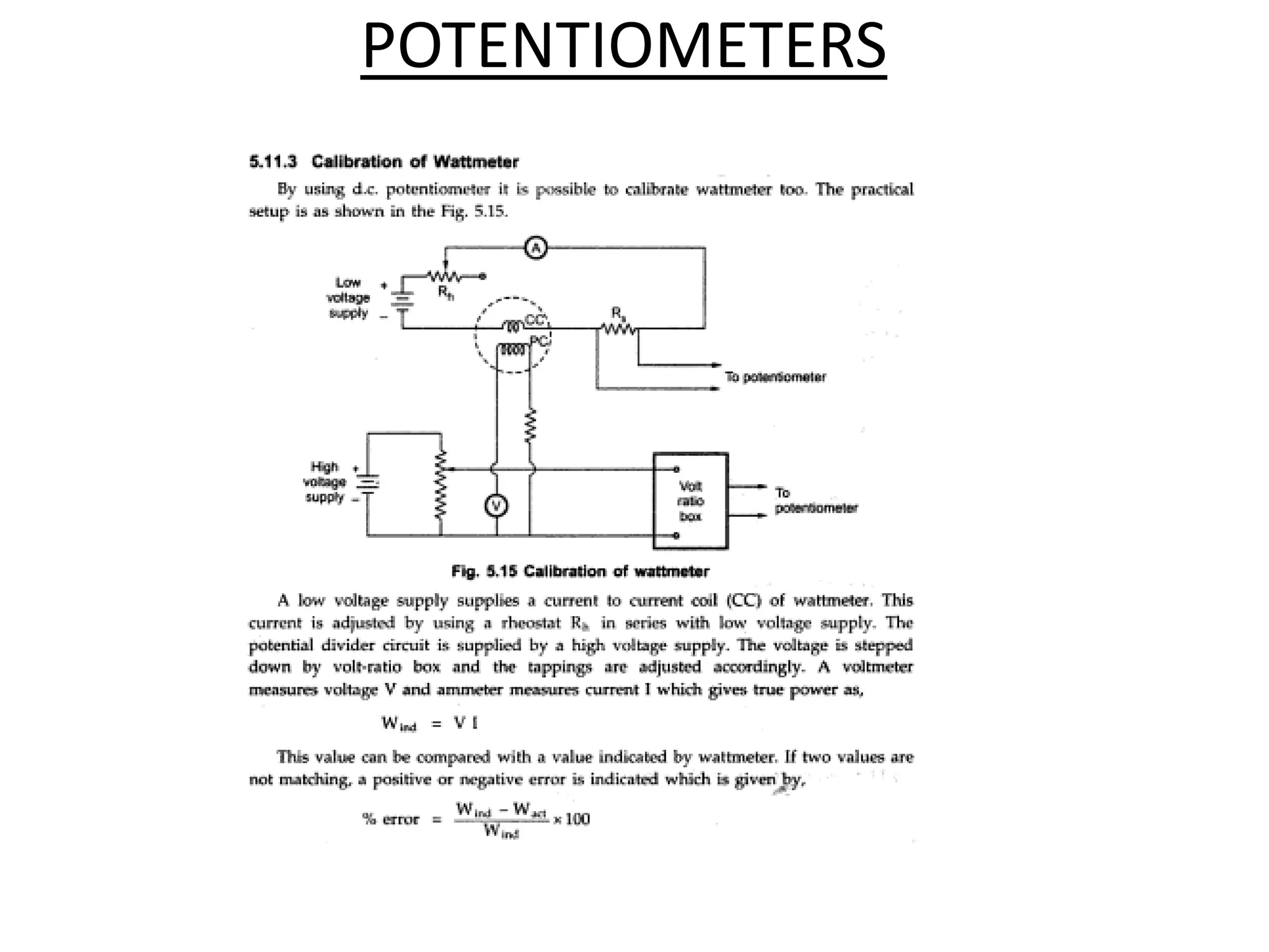 POTENTIOMETERS