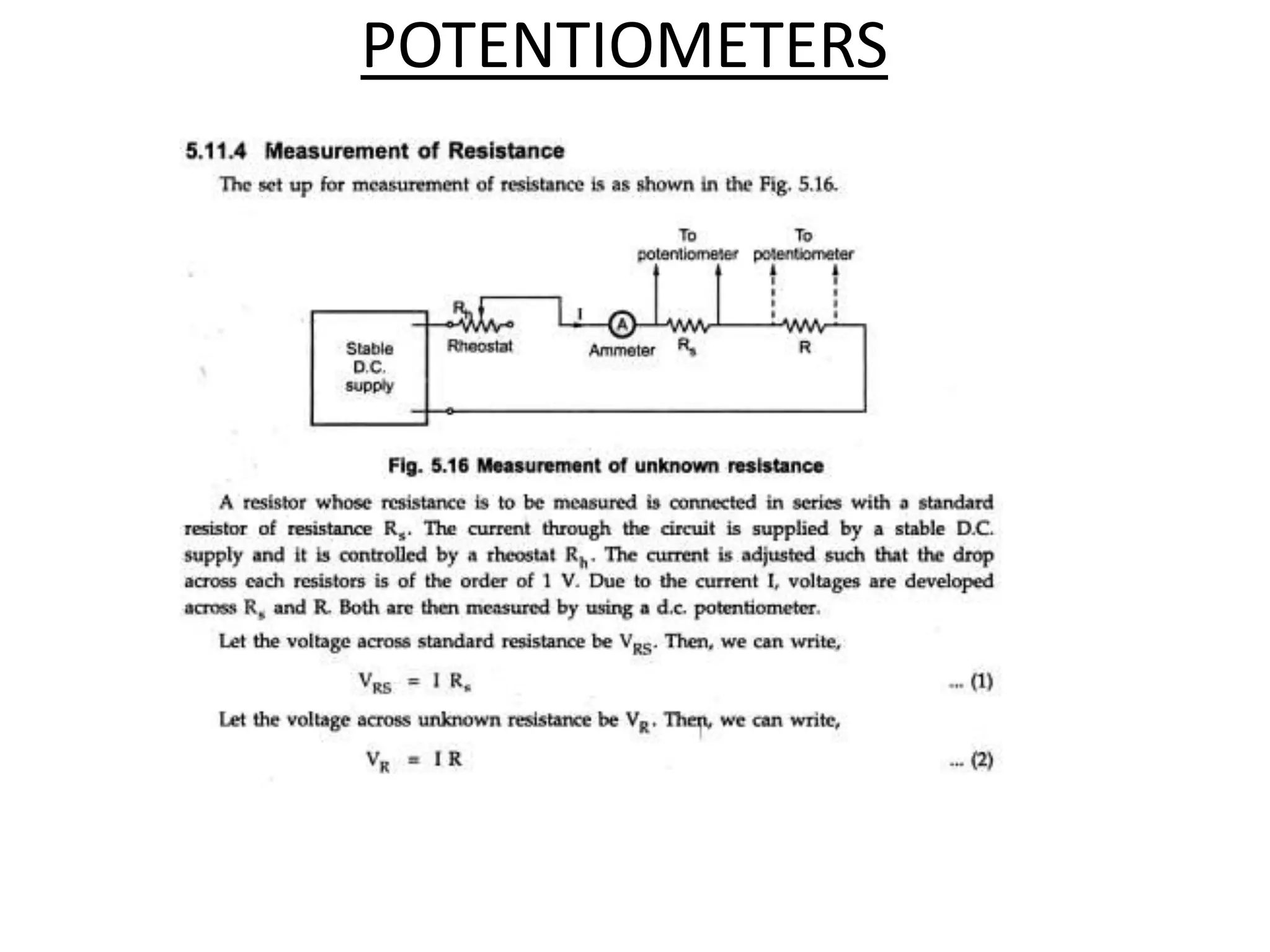 POTENTIOMETERS