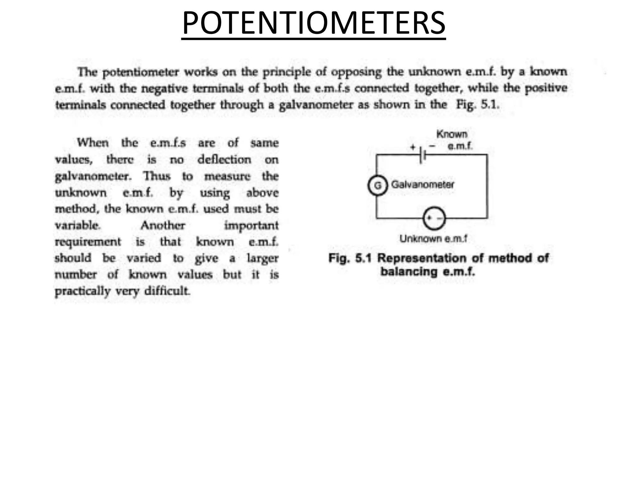 POTENTIOMETERS