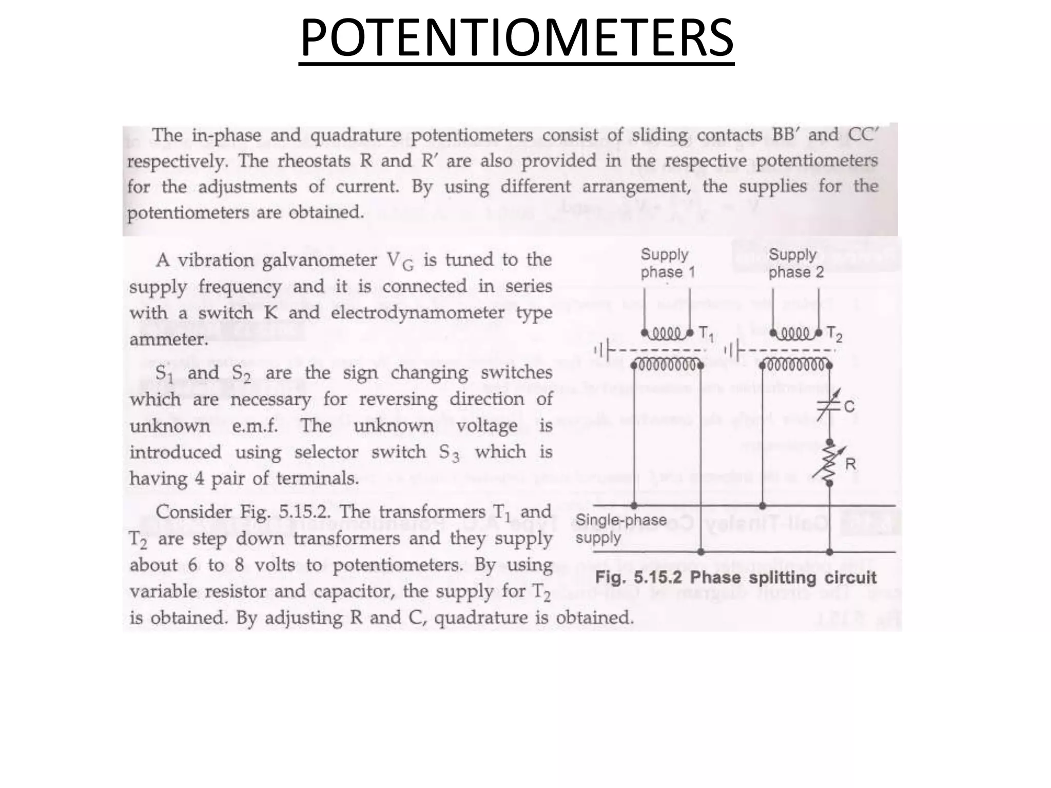 POTENTIOMETERS