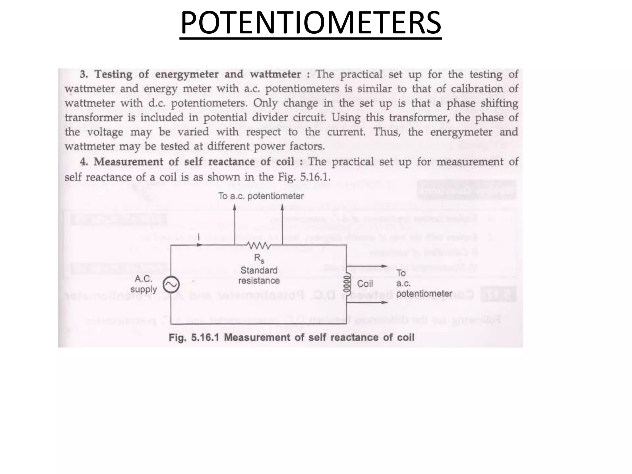 POTENTIOMETERS