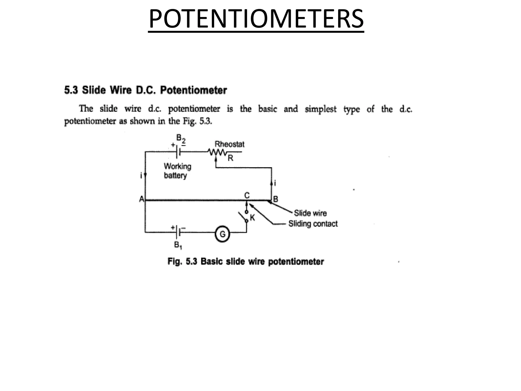 POTENTIOMETERS
