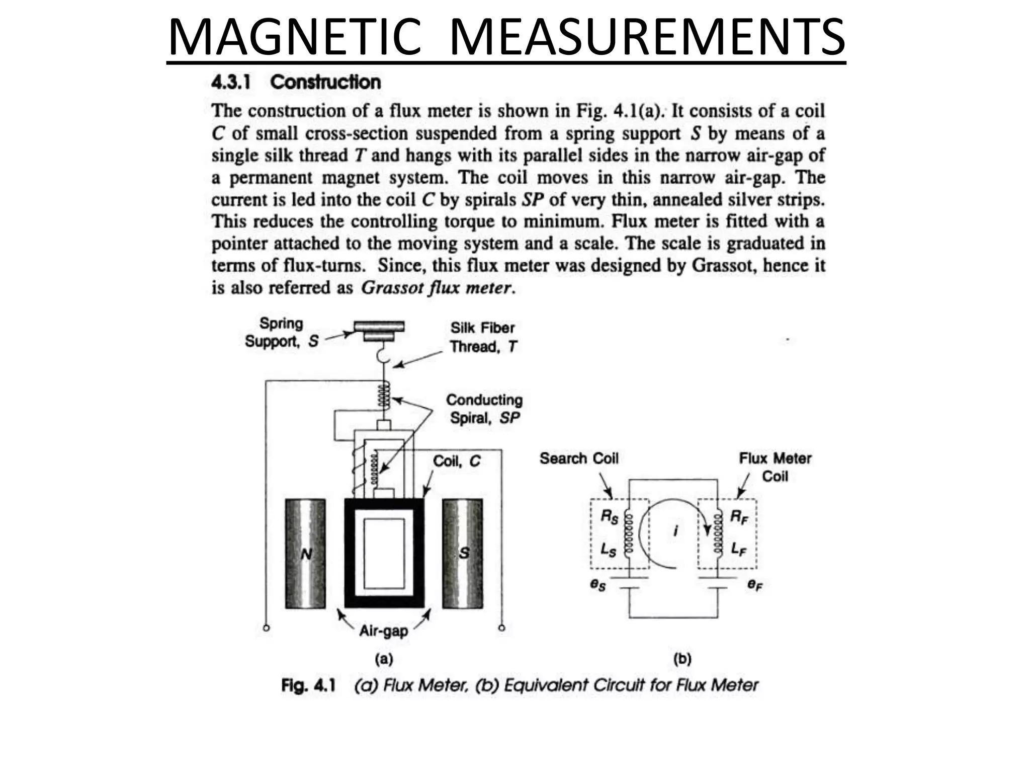 MAGNETIC MEASUREMENTS