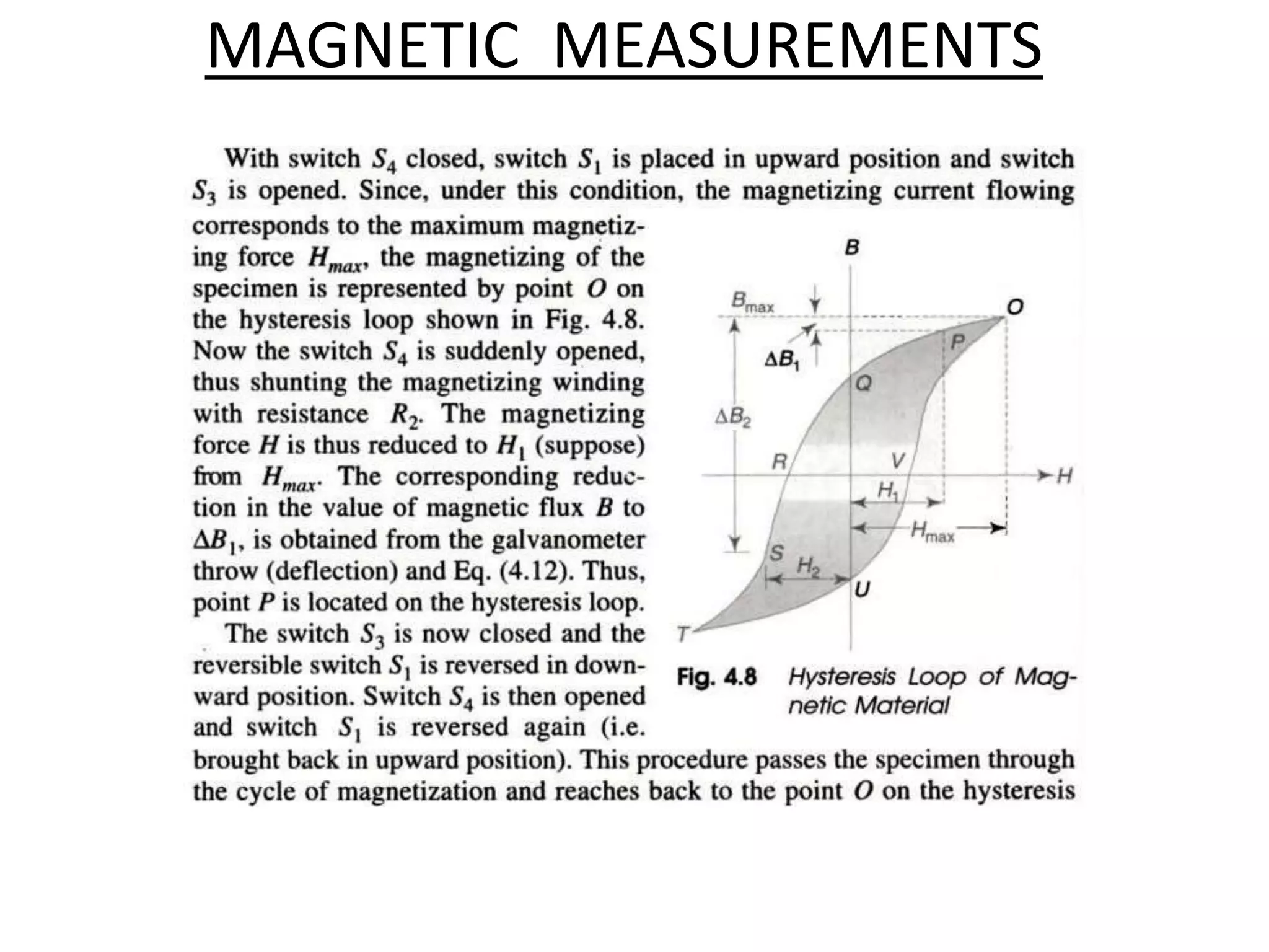 MAGNETIC MEASUREMENTS