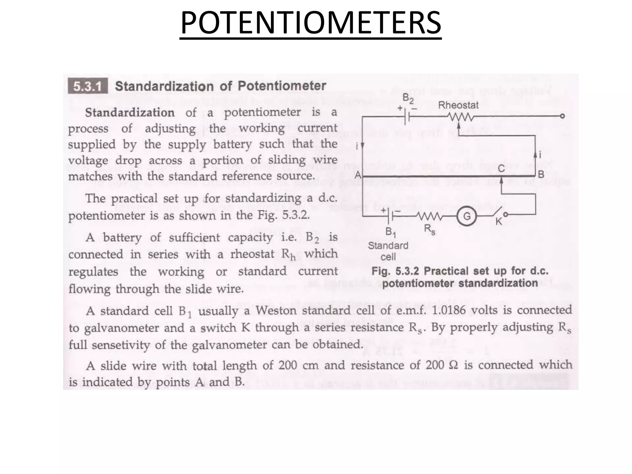POTENTIOMETERS