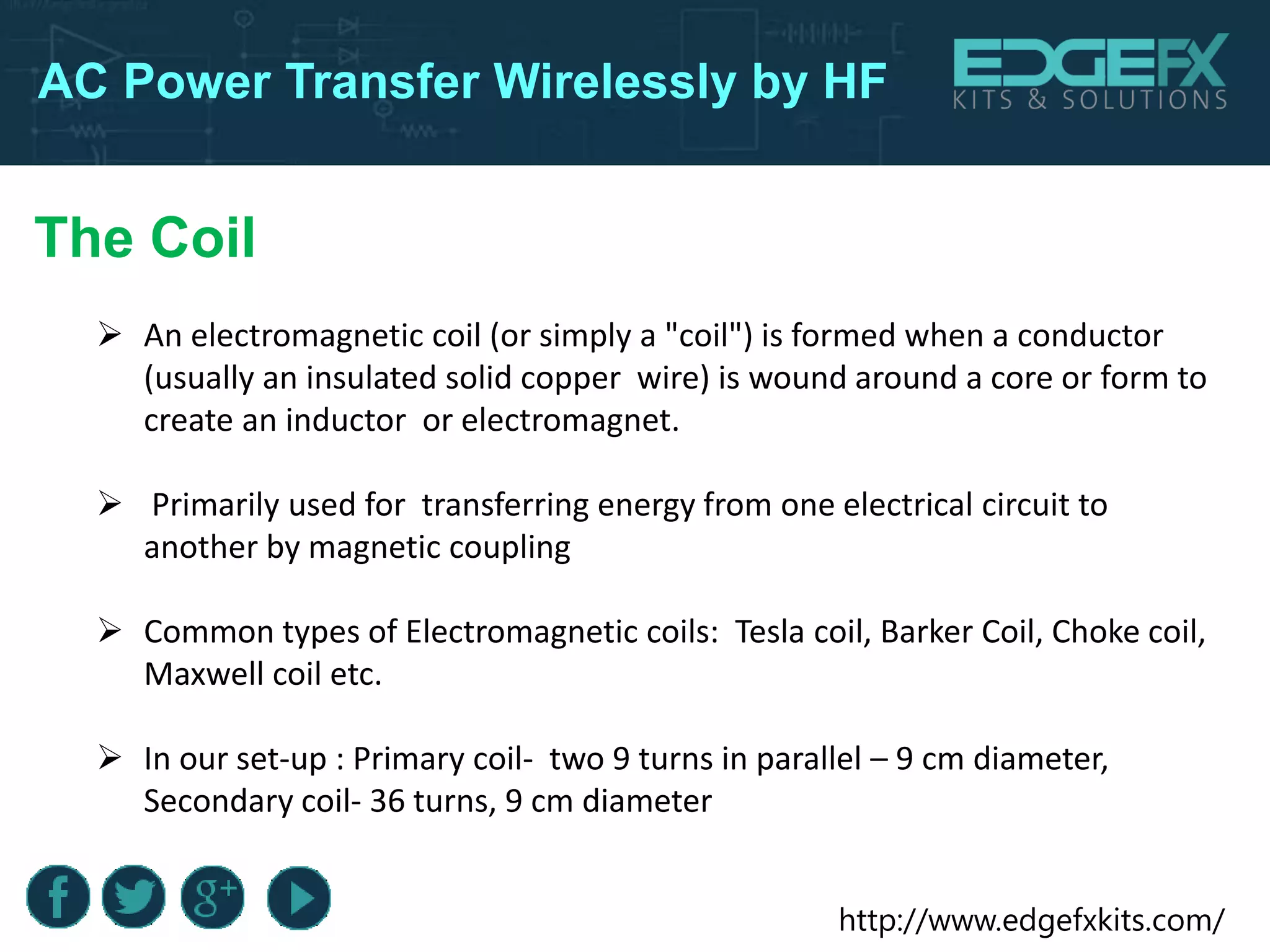 Ac power transfer wirelessly by hf | PPTX