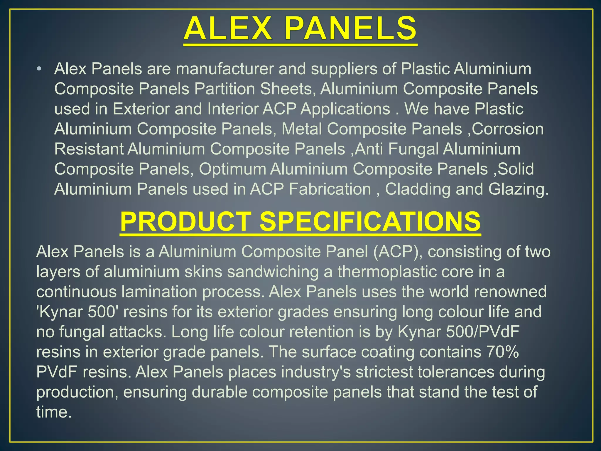 Acp panel | PPTX