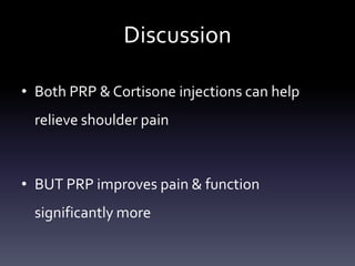 PRP – Superior to Cortisone


       • Tendonopathy

       • PASTA lesions
 
