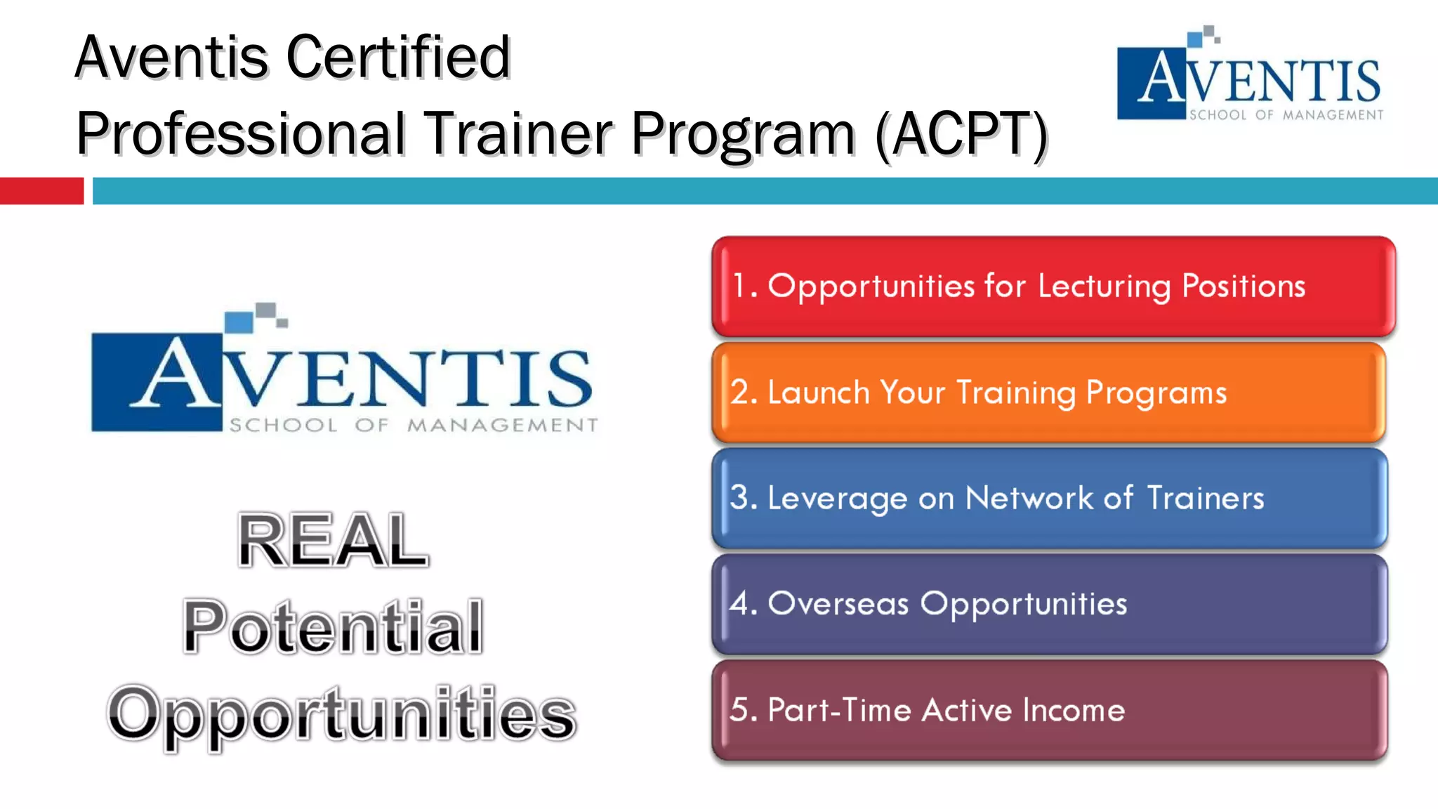 Aventis Certified  Professional Trainer Program (ACPT) 