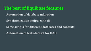 Successful DB migrations with Liquibase | PPTX