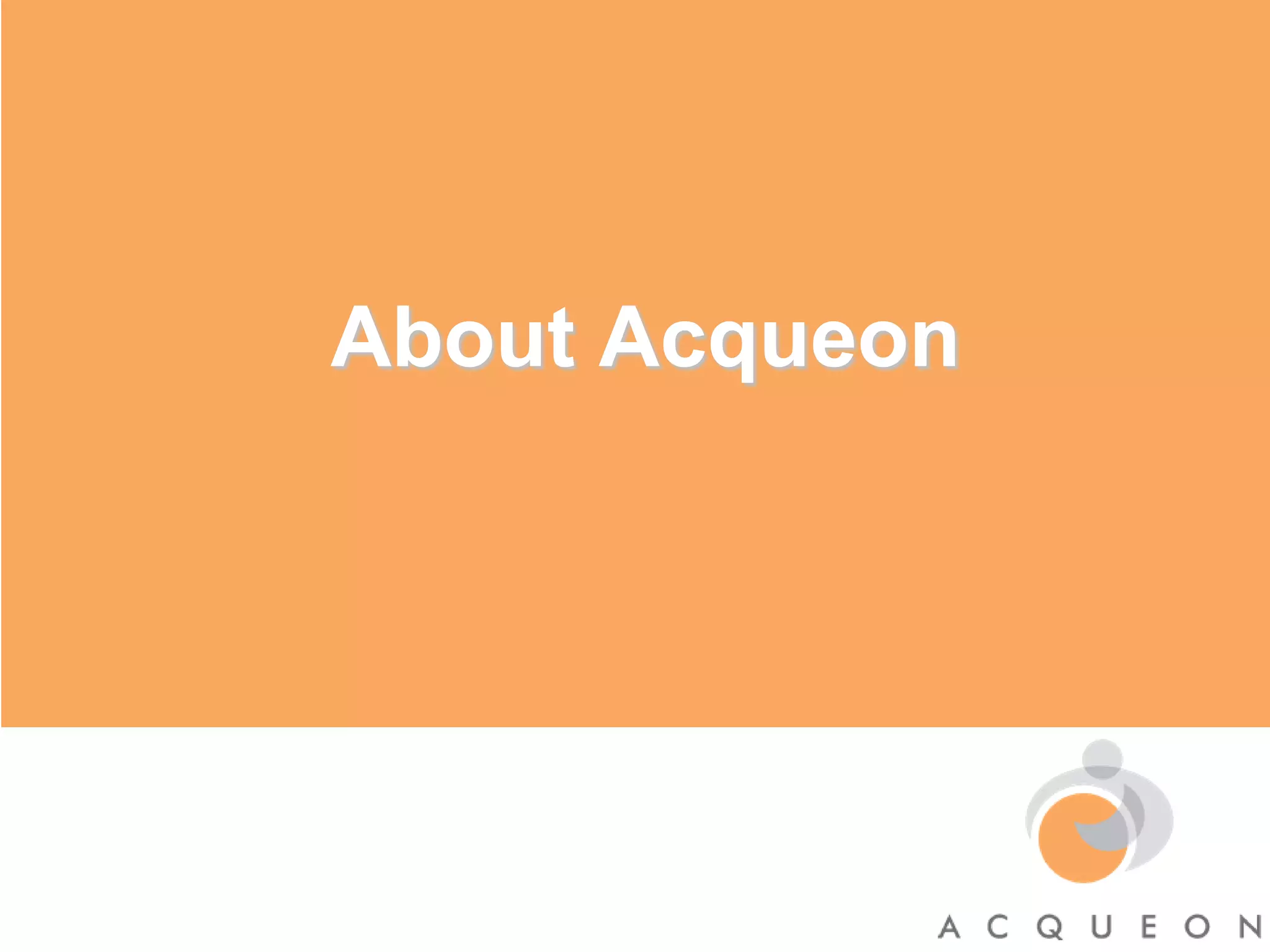 About Acqueon