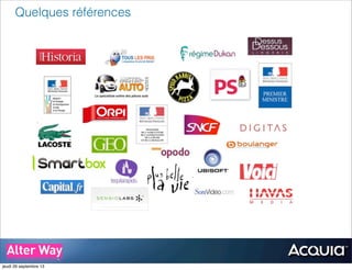 Quelques références
..
..
..
..
jeudi 26 septembre 13
 