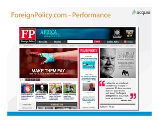ForeignPolicy.com - Performance
 