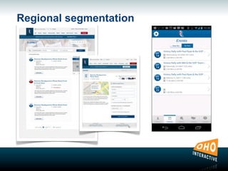Regional segmentation
 