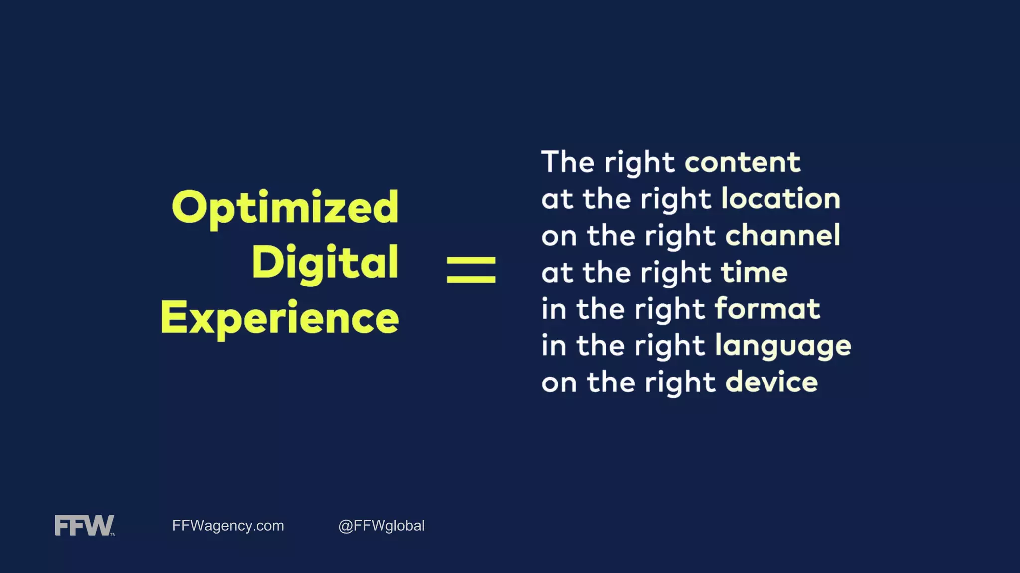 FFWagency.com @FFWglobal
 