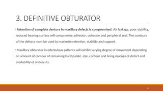 ACQUIRED MAXILLARY DEFECTS.pptx ppt ppt defects | PPTX