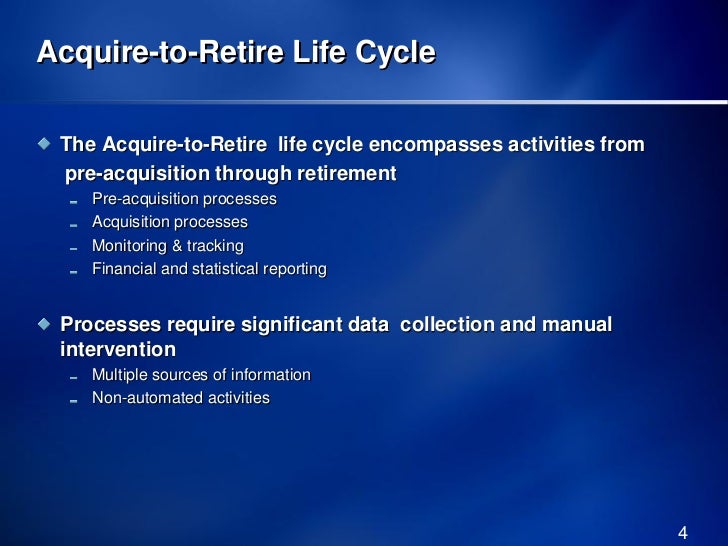 Acquire To Retire Discussion Document