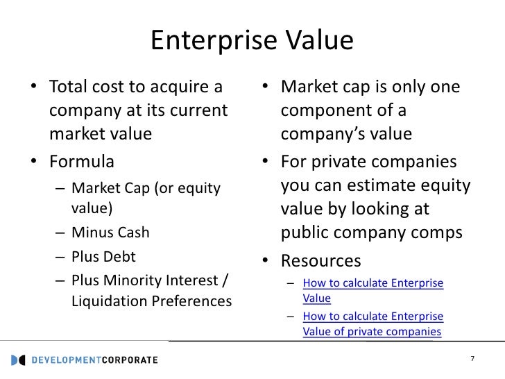 Enterprise Value Thesis